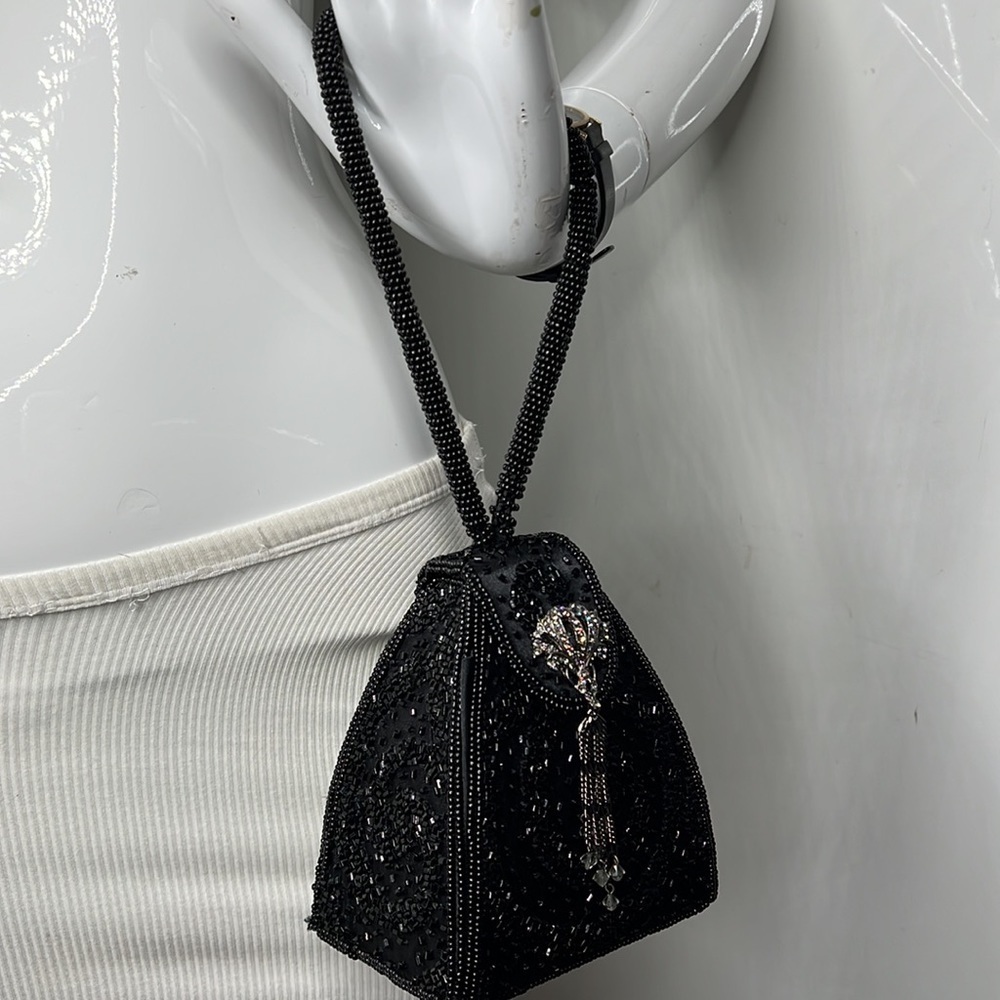 Todd Anthony Small Beaded Evening Wristlet Handbag